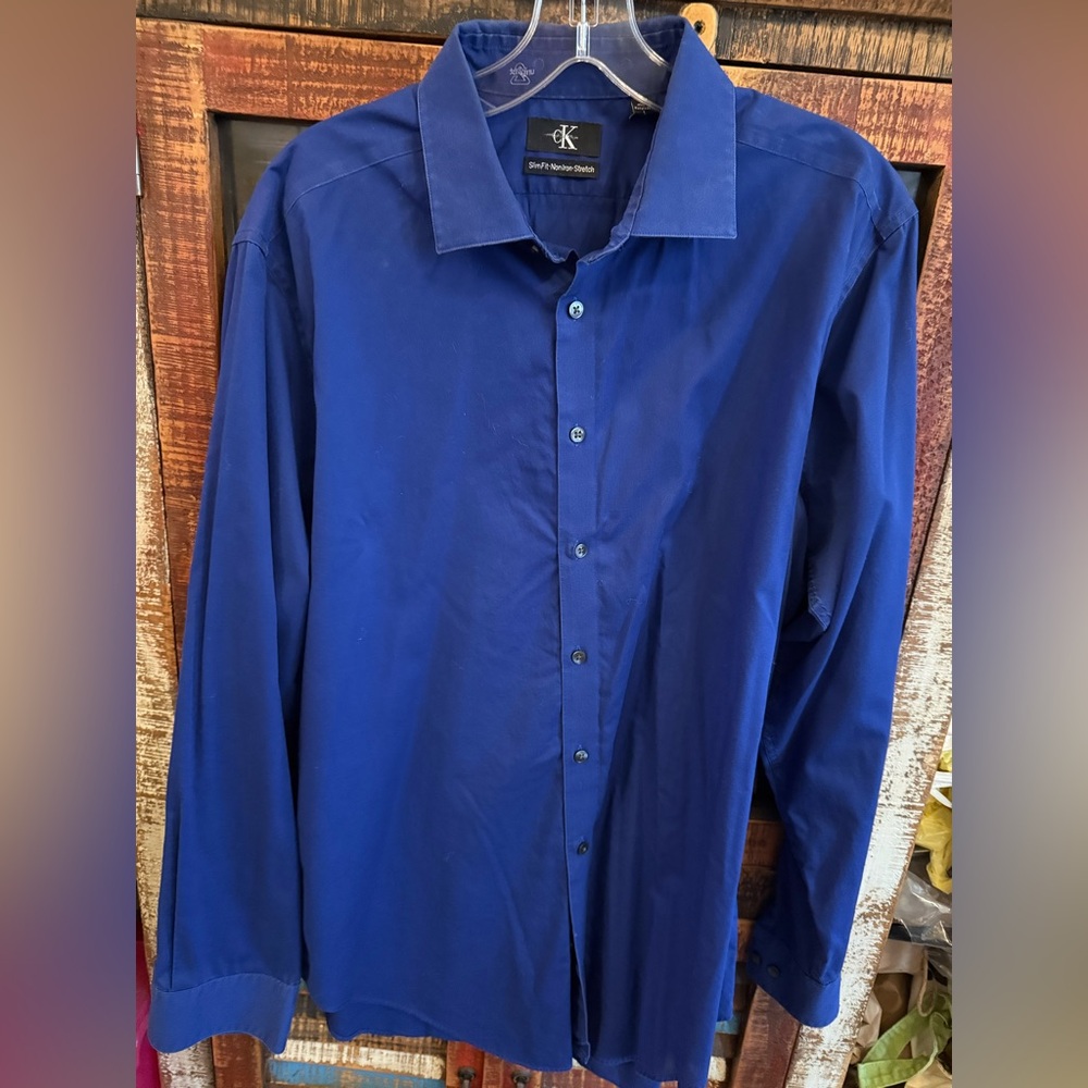 Calvin Klein - Royal Blue & White(steel) Dress Shirts